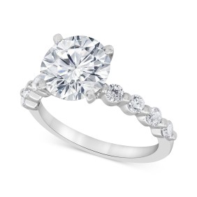Certified Lab Grown Diamond Engagement Ring (3-1/2 ct. ) in 14k Gold