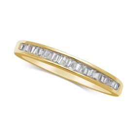 Diamond Baguette Band (1/7 ct. ) in 14k White Gold  Gold  or Rose Gold
