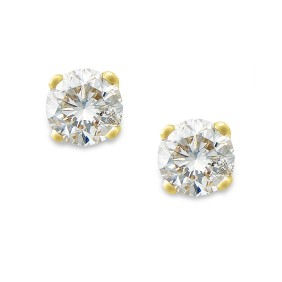 Round-Cut Diamond Stud Earrings in 10k  or White Gold (1/10 ct. )