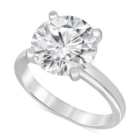 Certified Lab Grown Diamond Solitaire Engagement Ring (5 ct. ) in 14k Gold